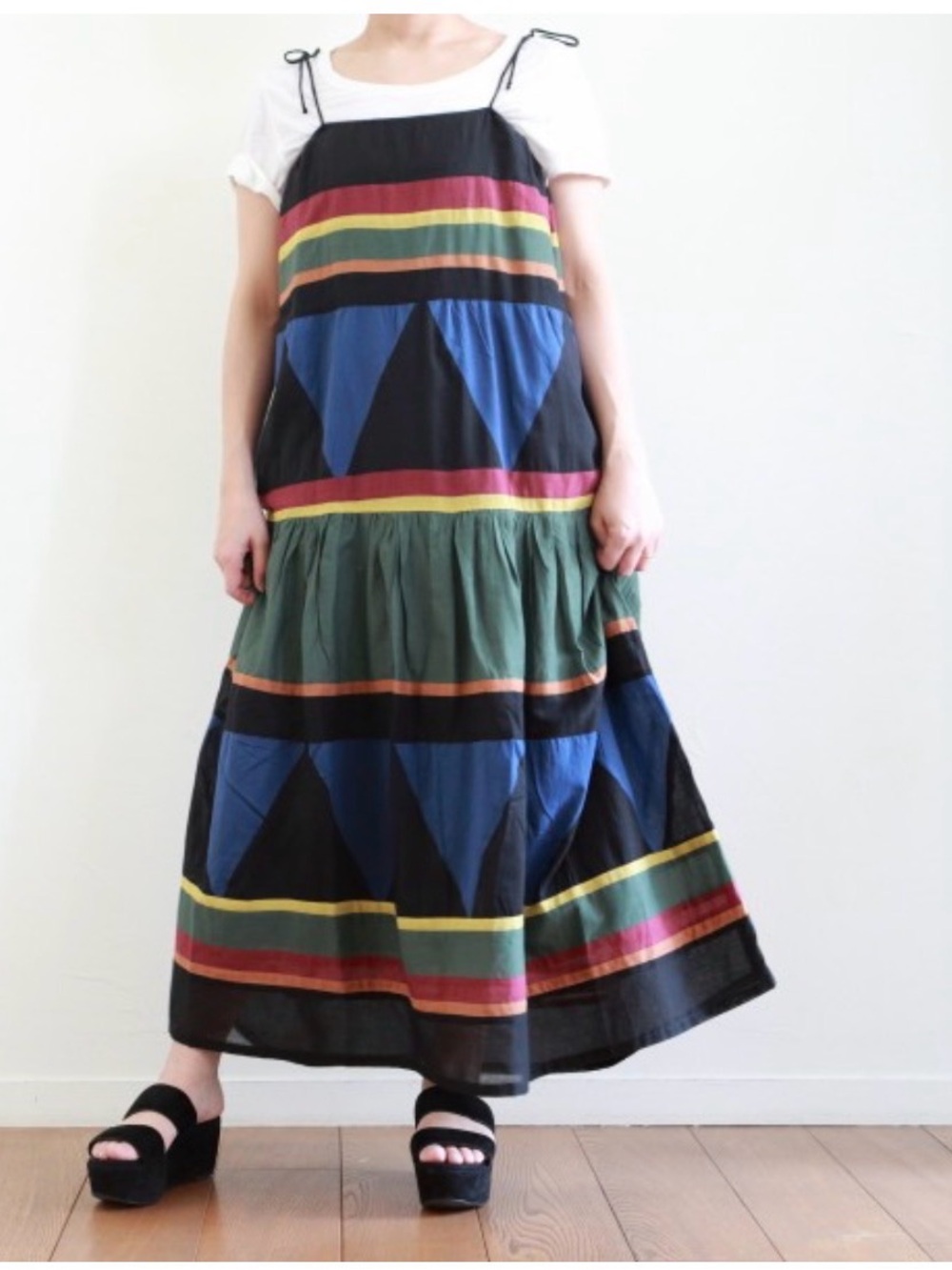 Queene & Belle Multicolor Stripe Maxi Skirt. Size M